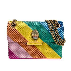 NEW Kurt Geiger Crystal Kensington Bag (Rainbow)